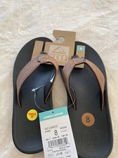 Reef Journeyer Men's Flip-Flop Cushion Comfort Black/Brown Size 8 NEW P3