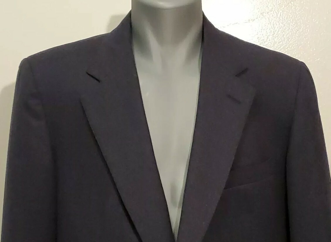 Nordstrom Man In Wool Pure Wool Deep Navy Blue Blazer or Sport