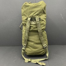 GENUINE U.S. Military Duffle Bag, OD Green Nylon Sea Bag Carry Straps Duffel GC