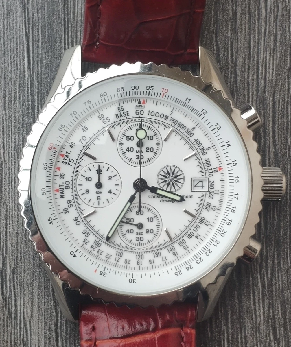 Men s Constantin Durmont quartz chronograph watch eBay
