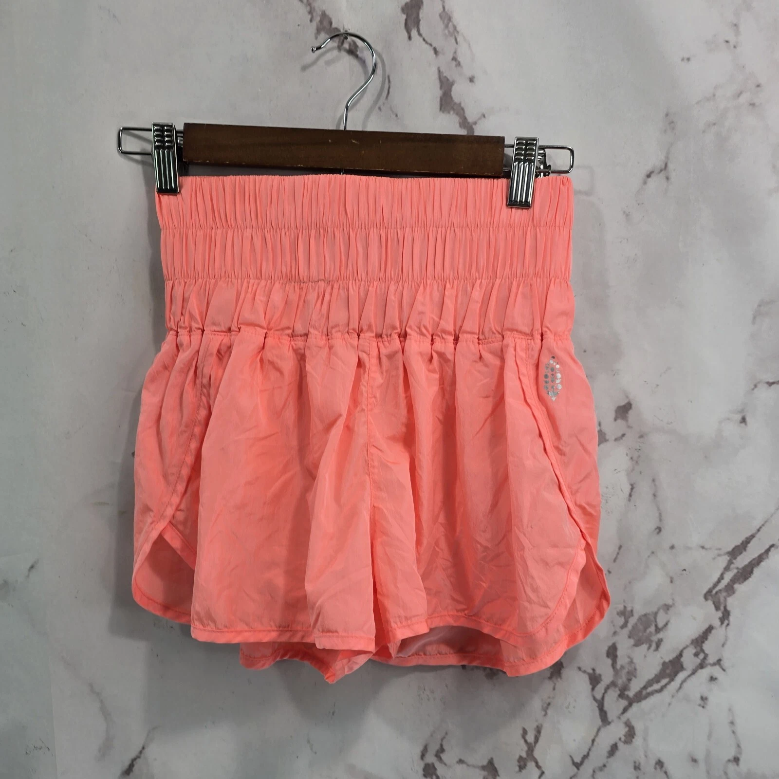free-people-movement way home running lined high rise neon shorts