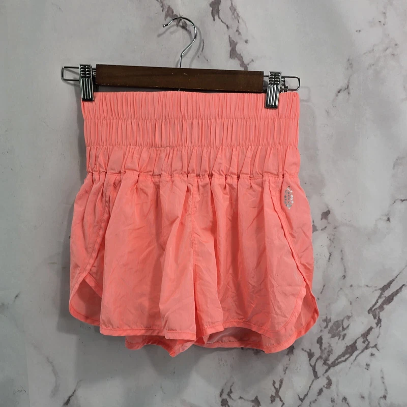 free-people-movement way home running lined high rise neon shorts