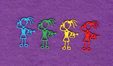 FAMILY  2 SISTER die cuts scrapbook cards