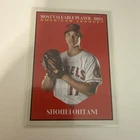 Topps 2022 Archives Shohei Ohtani Los Angeles Angels 1961 MVP #316 Baseball Card
