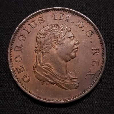 Essequibo & Demerary 1813 1/2 Stiver Copper (KM#9) EF+ - Image 1 of 4