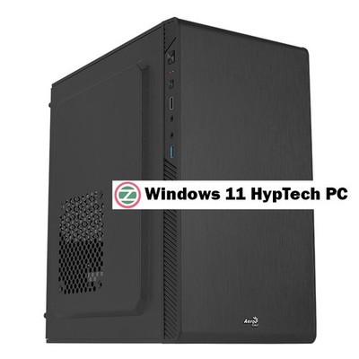 Microsoft Windows 11 HypTech PC Budget mit Office, 8 GB DDR4 RAM, SSD 512 GB M.2