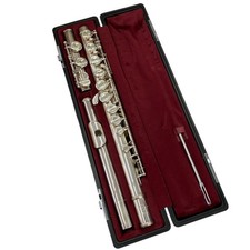 YAMAHA YFL-211S Flute Student Model E-Mechanism Silver Plated Case 26.4 inch