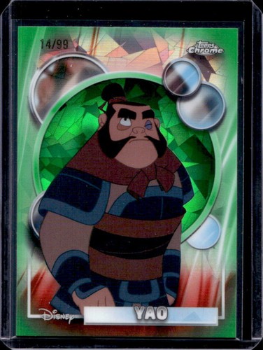 2026 Topps Chrome Sapphire Disney Yao Refractor Green #/99 Mulan