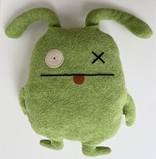 Original Ugly Dolls OX Plush Pillow 12" Green Monster Bunny 2003