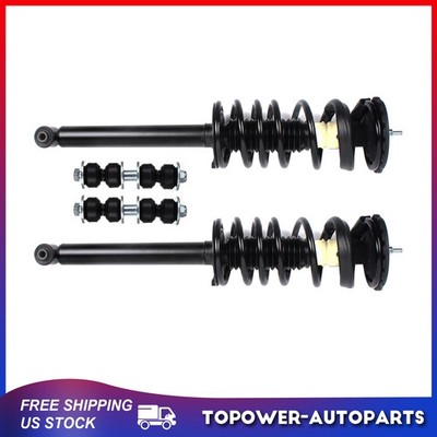 Rear Complete Struts & Sway Bar Link For 95-05 Chevy Cavalier Pontiac Sunfire