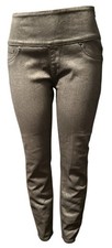 Spanx Pants Women’s ~ Size M ~ Gray Faux Leather Ankle Skinny High Waist Pull-On