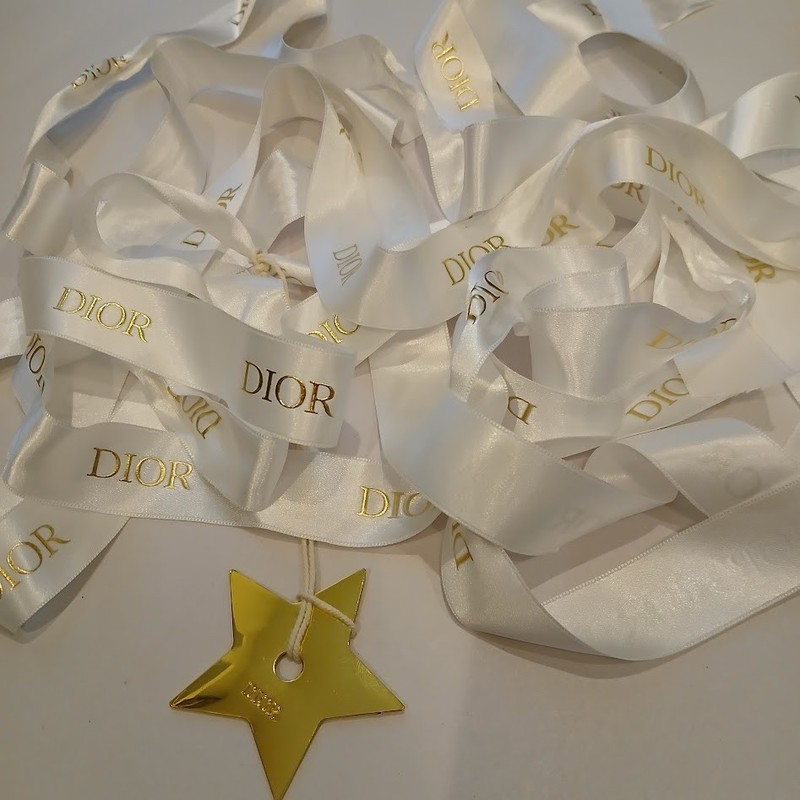 DIOR RIBBON Gift Wrap from AUTHENTIC CHRISTIAN DIOR Purchases *6 YDS*