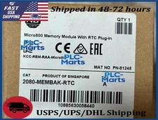 1PCS Allen Bradley 2080-MEMBAK-RTC Memory Module With RTC Plug-In Factory Sealed