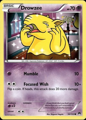 Drowzee 50/122 | XY - BREAKpoint | Pokemon TCG | English | Common