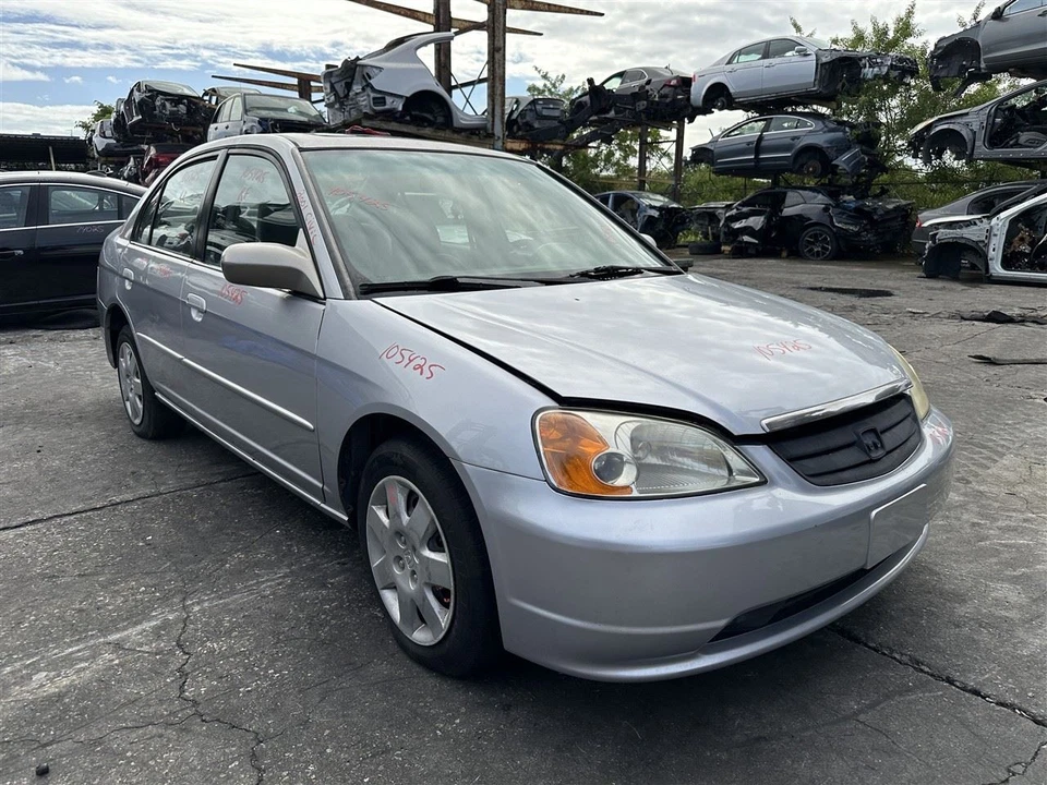 Переключатель зажигания с корпусом и ключом 2001 2002 01 02 Honda Civic седан EX руководство - Изображение 3 из 4