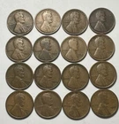Lot Of 16 Lincoln Wheat Cents 1910’s/1920’s Mixed Mints Better Dates Penny Coins