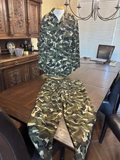 FOREIGN MILITARY BDU-STYLE FOUR POCKET CAMOUFLAGE UNIFORM NEW X-LARGE - AFRICA?