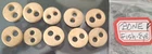 Reserved For tutt-lill: 12 Sets ANTQ-VNTG BONE FISH EYE BUTTONS SEE DETAILS