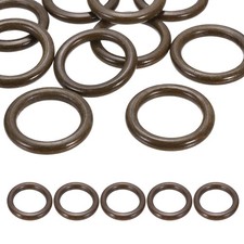 70mm Natural Wooden Rings, 10 Pack Wood Ring Round Linking Rings, Coffee Brown