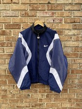 Men  s Nike Reversible Big Swoosh Vintage Full Zip Multi Color Windbreaker Size L