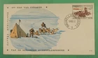 DR WHO 1957 BELGIUM FDC ANTARCTIC EXPEDITION ANIV SEMI POST R34421