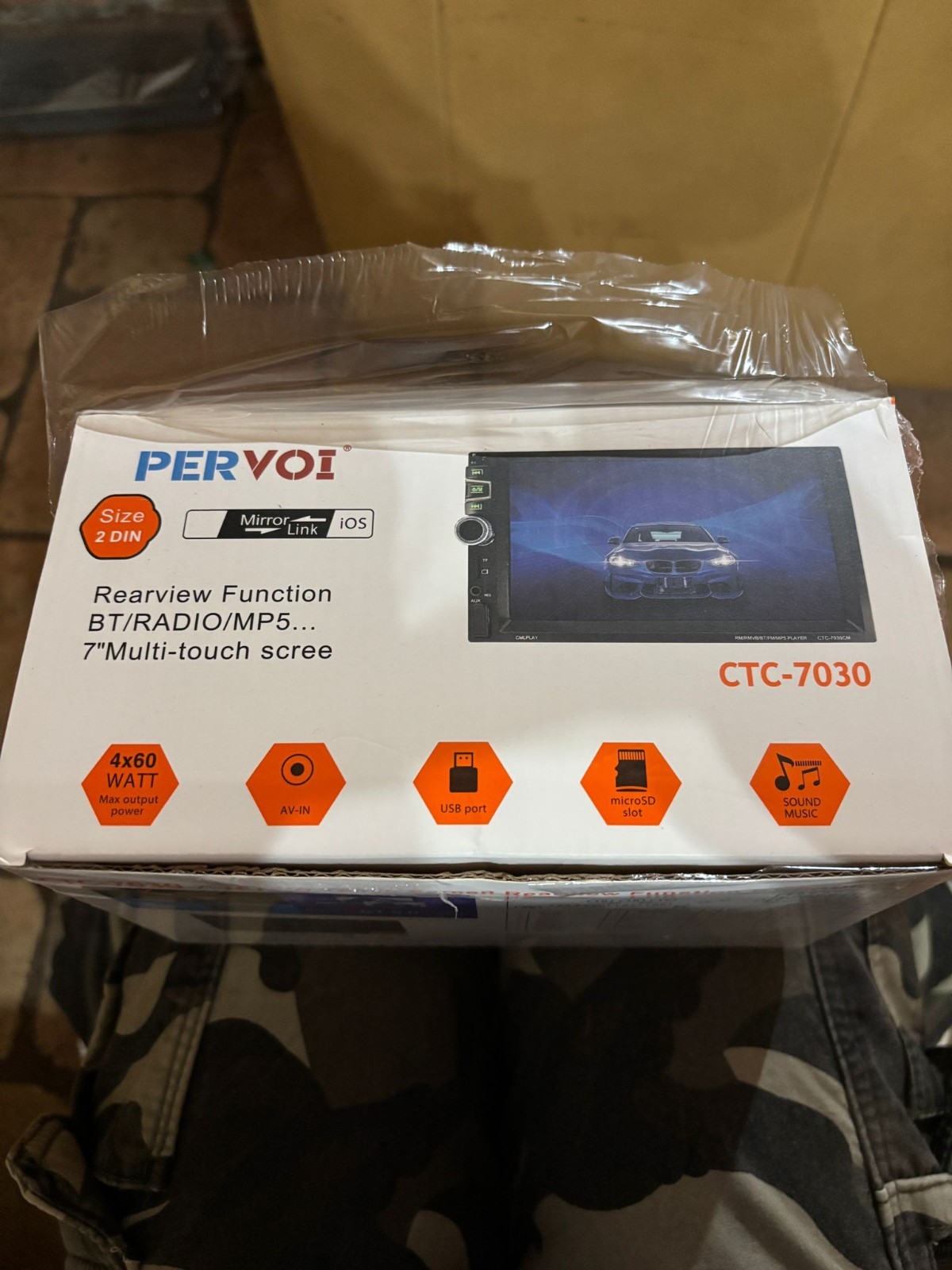 Monitor 7 Pollici Auto Touchscreen: Navigatore GPS e Mirror Link HD