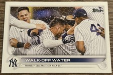 2022 Topps #119 Walk-Off Water Card New York Yankees