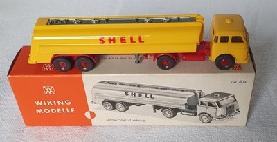 Wiking großer Shell Tankzug Nr. 80 s im Originalkarton H0 1:87