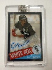 2020 Topps Clearly Authentic Autograph- Eloy Jimenez #TBA-EJ Black /75