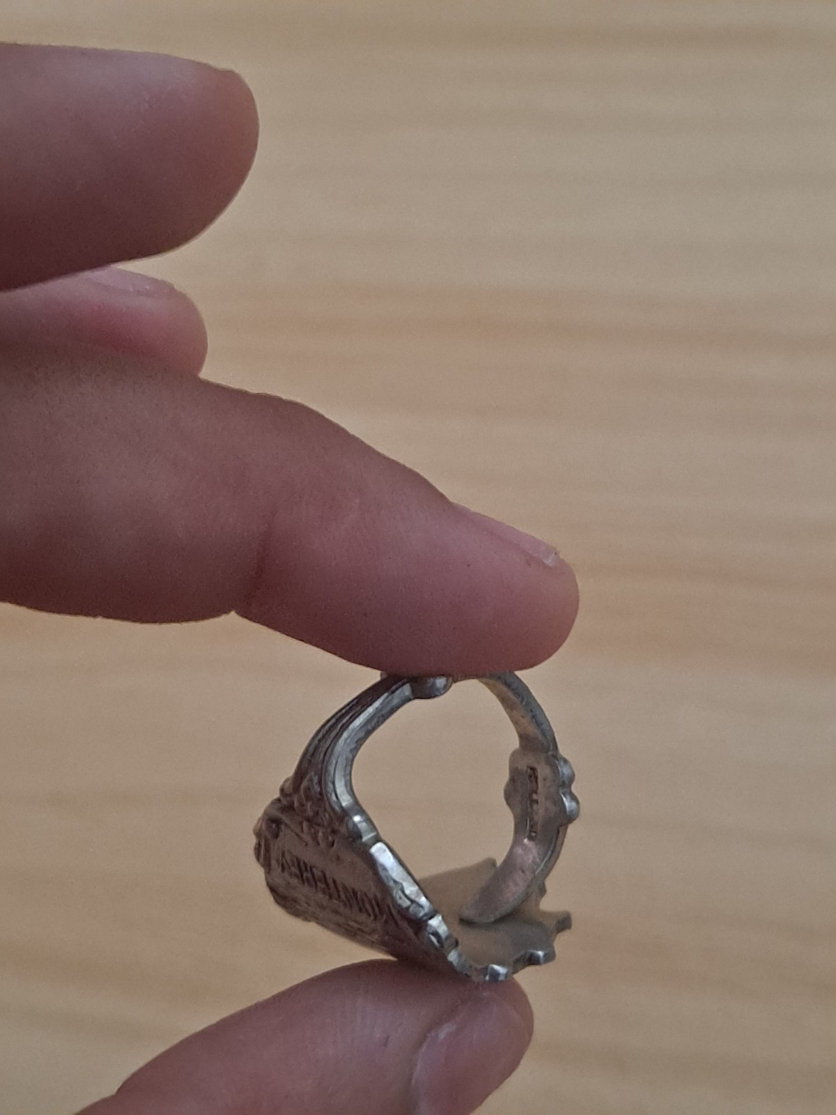 Handmade Spoon Ring Silver Plated - image 9