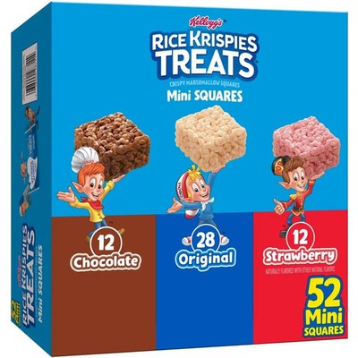 Rice Krispies Treats Variety Pack Chewy Mini Crispy Marshmallow Squares, Ready-t