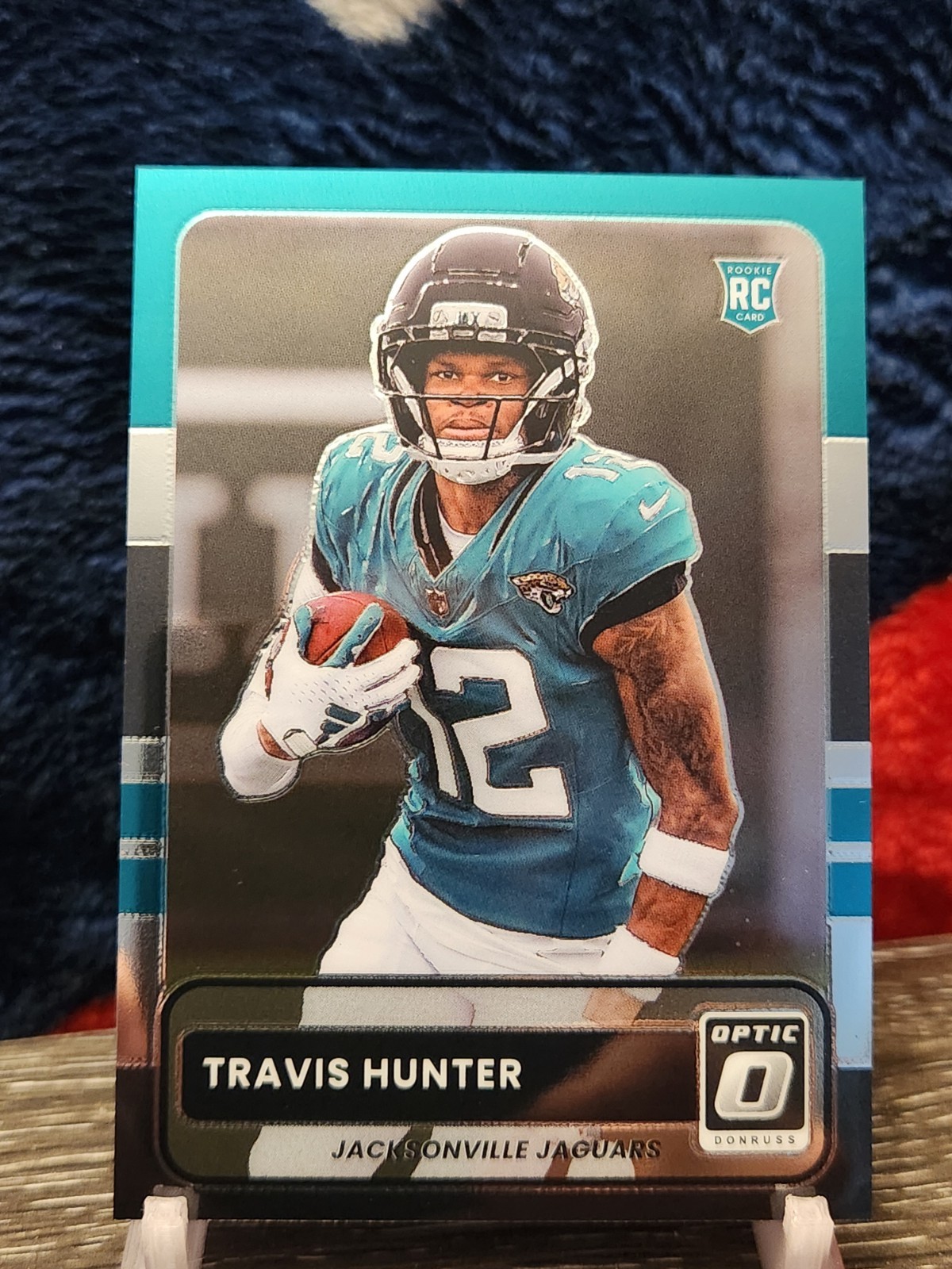 Travis Hunter 2025 Optic Rookie Throwback SP Jacksonville Jaguars