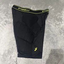 Storelli BodyShield Padded Soccer Compression Shorts L Black Goalkeeper Medium