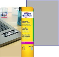 Avery Zweckform Typenschild Etiketten 210 X 297 Mm Silber 20 Etiketten