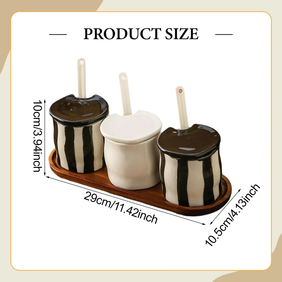 Condiment Jars Sealed Spice Containers for Gifting Kitchen Counter Home - Image 4 of 4