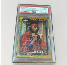 2024 Topps Chrome Ceddanne Rafaela Variations - Gold Speckle Refractor PSA 10 