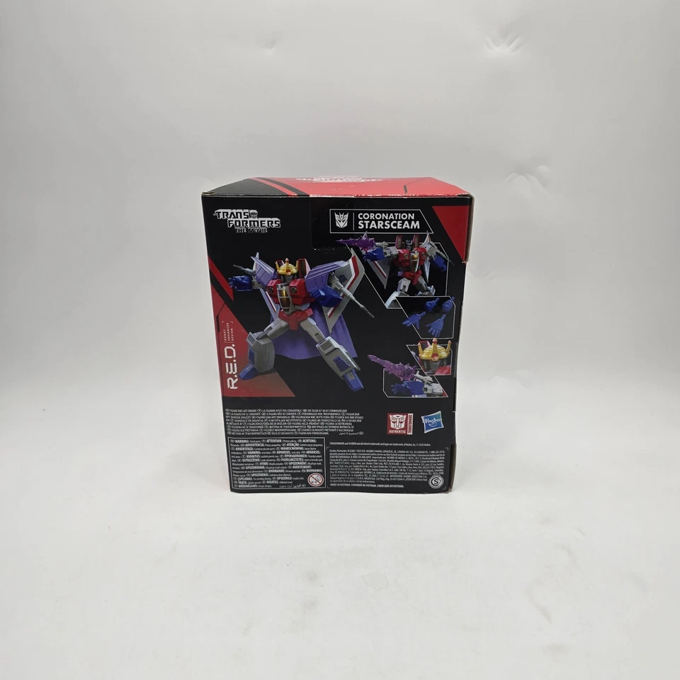 Transformers R.E.D Coronation Starscream NIB Robot Enhanced Design - Image 3 of 3