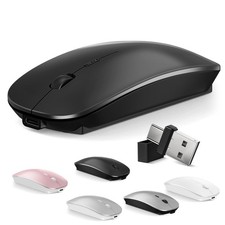 Mouse for MacBook Wireless Bluetooth Mice Laptop Mac Pro PC iPad Dual Mode
