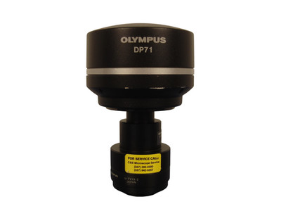 Olympus DP71 Microscope Digital Camera w/ Attachments Olympus U-CMAD3 & U-TV1X-2