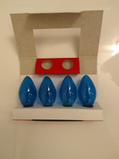 Christmas C7 Replacement Bulbs Clear Blue 4 Bulbs