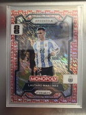 2026 Panini Prizm FIFA World Cup Lautaro Martinez/100 Red Big Money Shimmer Arg