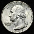 1942-D Washington Quarter — photo from another recent sale