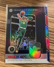 2019-20 Panini Hoops Premium Stock Frequent Flyers Holo Prizm #4 Jayson Tatum