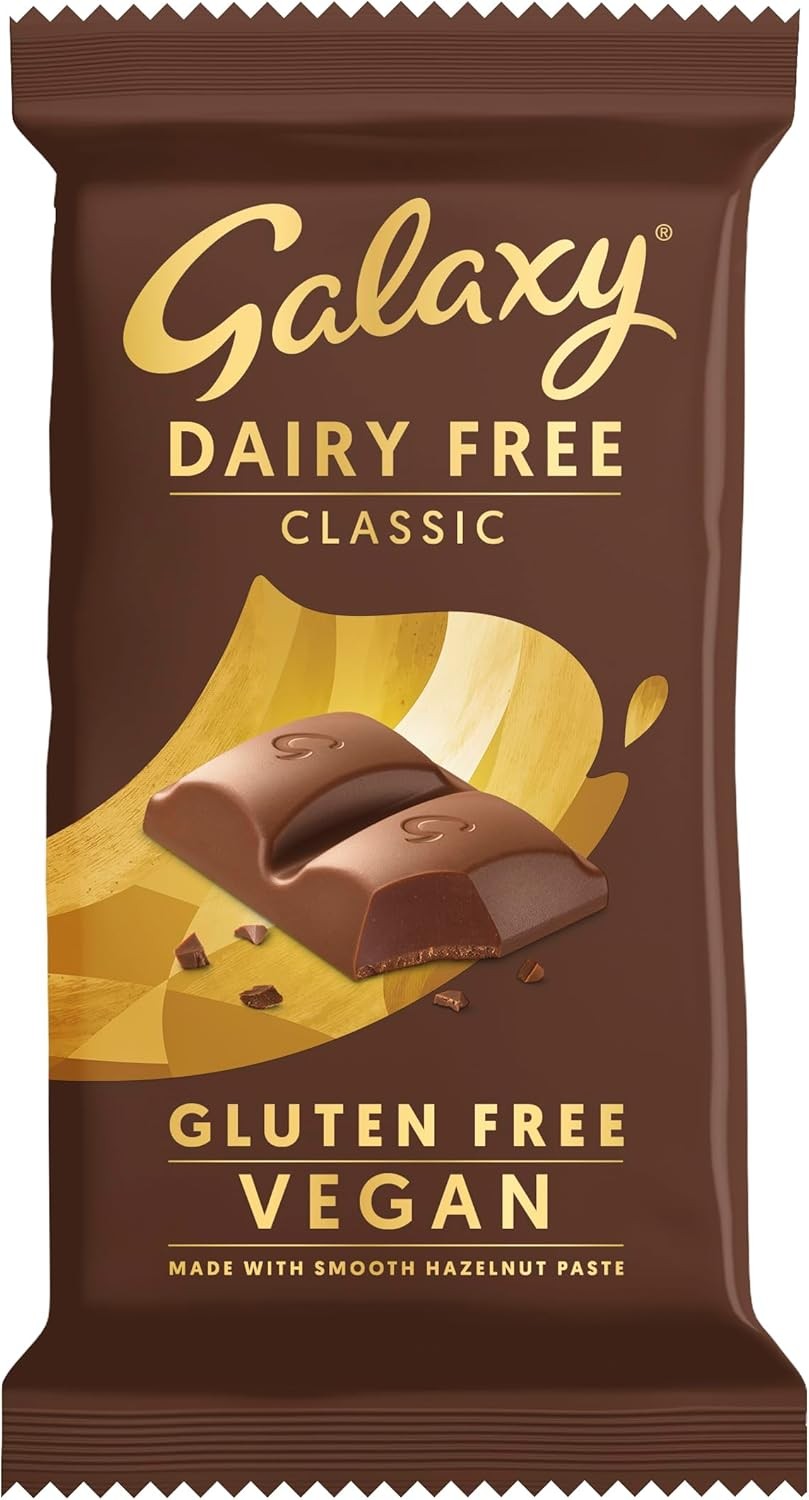 Galaxy Dairy Free Chocolate Bar – Classic – Dairy Free, Vegan, Plant-Based,