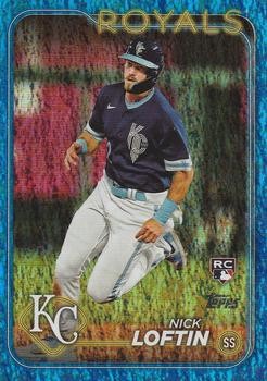 Nick Loftin 2024 Topps #506 Blue Holofoil SN,RC #/999 Kansas City Royals