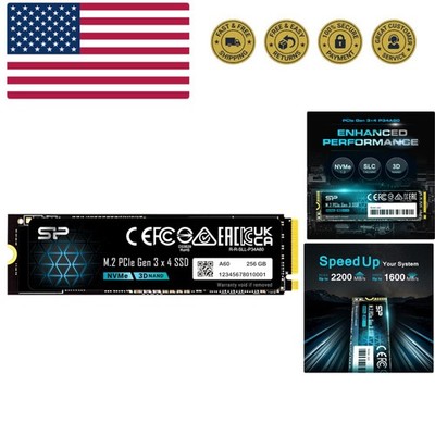 Silicon Power 256GB NVMe M.2 PCIe Gen3x4 2280 SSD SP256GBP34A60M28