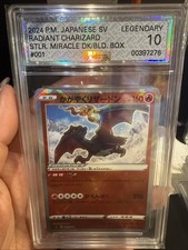 2024 AGS Legendary Perfect Grade 10 Radiant Charizard 01/44 SVK Stellar Miracle