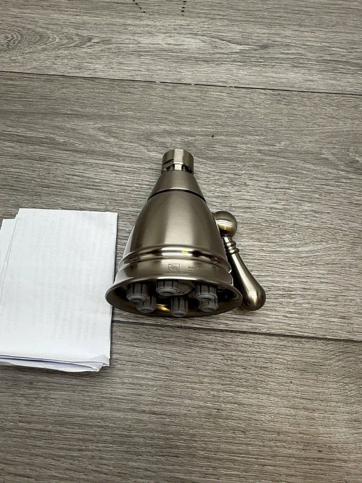 Cabezal de ducha de lluvia multifunción Rohl WI0122STN Mantova 1,8 GPM níquel satinado LEER Foto 4 de 4