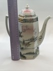 Antique Hand-painted Japanese porcelain octagonal chocolate pot with lid. — photo 9