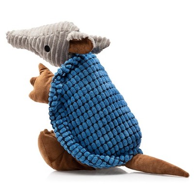 Plush Dog Squeaky Armadillo Animal Pet Puppy Chew Toys with Clean Teeth for S...